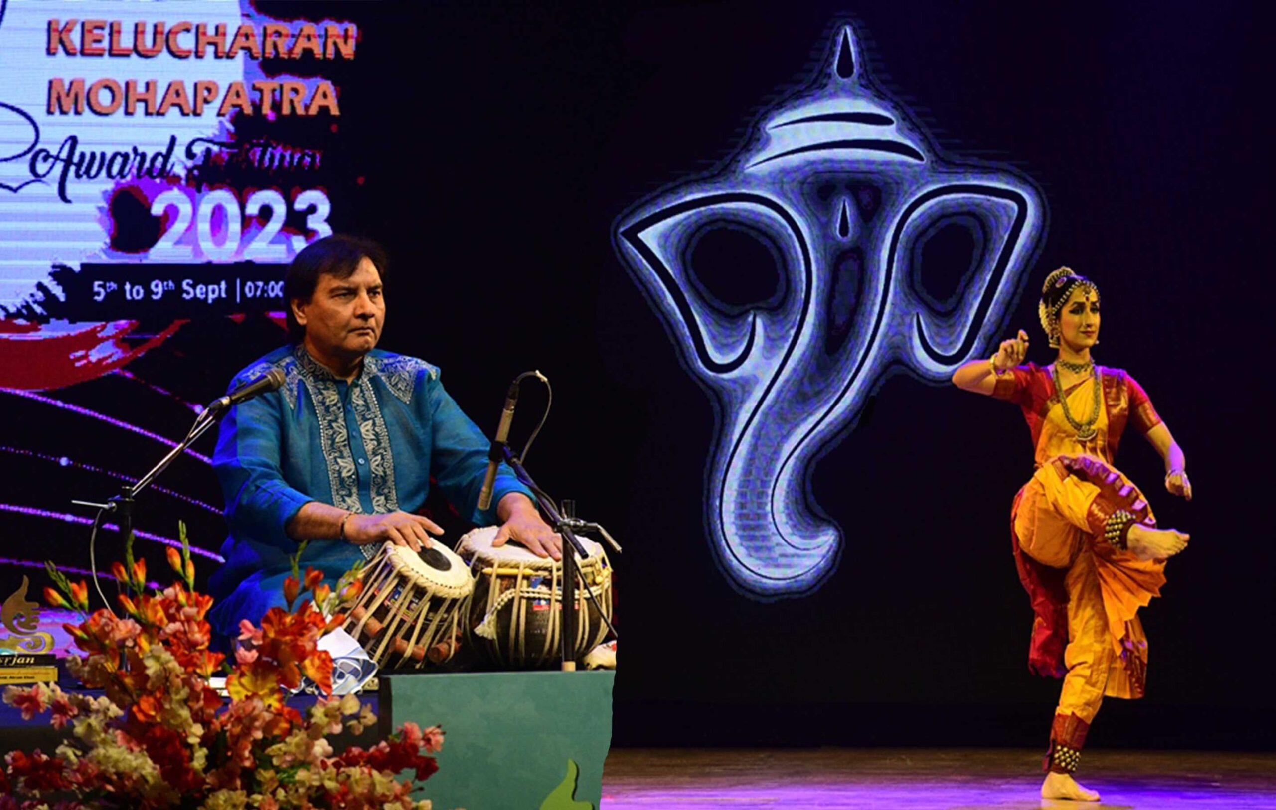 Tabla recital of Ustad Akram Khan &Amrita Lahiri Kuchipudi dance